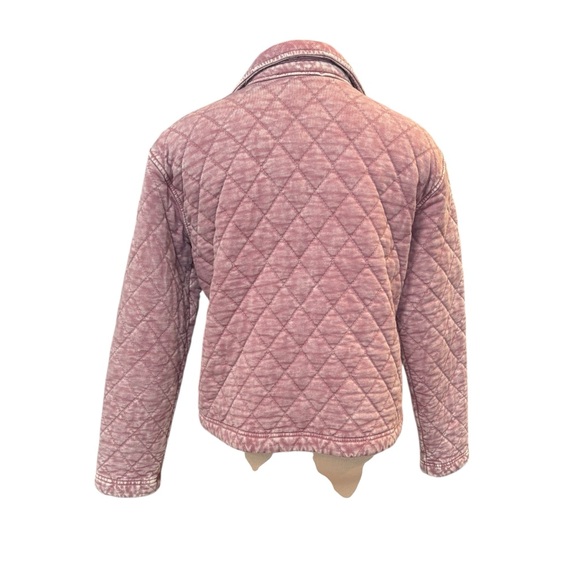 Jane and Delancey Womens Jacket Dusty Pink Quilted Puffer Sz. M - Picture 4 of 8